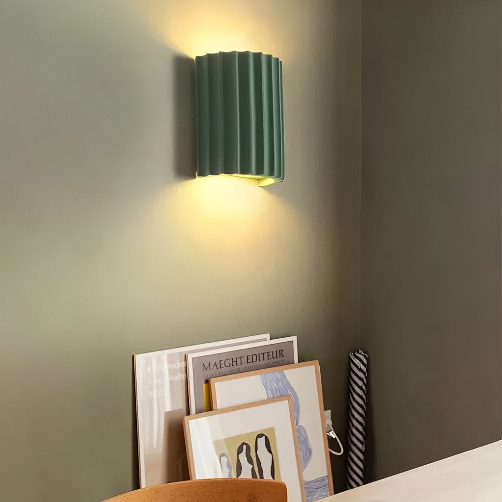 Nordic Resin Striped Wall Sconce LED 1-light