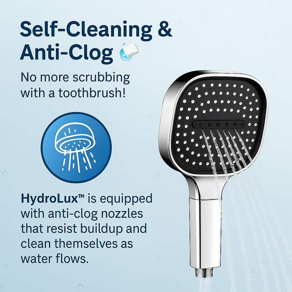 Guili | High-Pressure Shower Head | Turbo-Boost Technology & Advanced Filtration for Healthier Skin and Hair