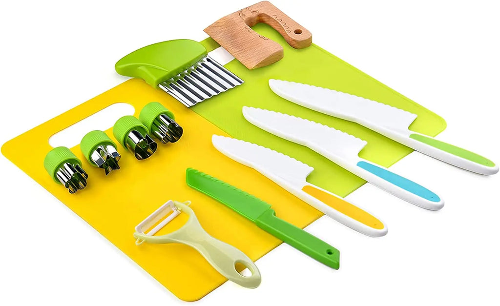 Guili | KidzChef Set | Safe Cooking for Children - Kids Cooking Knives Set