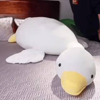 Guili | White Goose Cushion | Soft and Cozy - Plush Toy