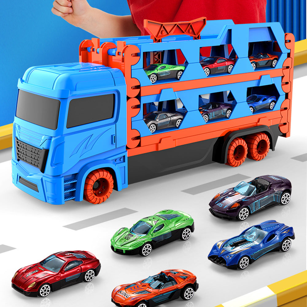 Guili | Transport Truck Toy | Exciting - Race Track and Die-Cast Set