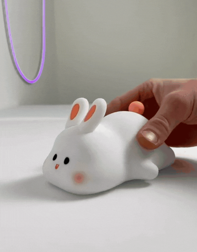 Guili | Night light | Soft and Dimmable - Rabbit Lamp for Children