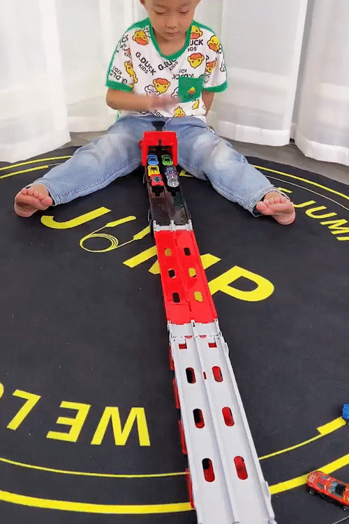 Guili | Transport Truck Toy | Exciting - Race Track and Die-Cast Set