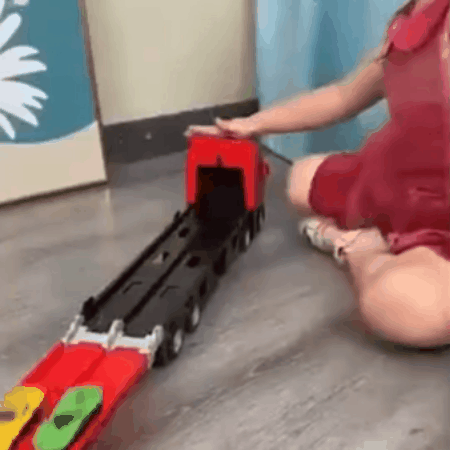 Guili | Transport Truck Toy | Exciting - Race Track and Die-Cast Set