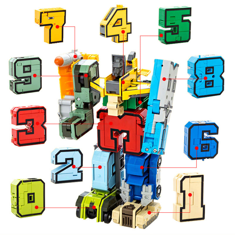 Guili | NumberBot | Build and learn playfully - Transformable robot blocks