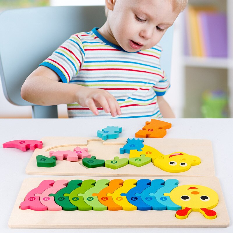 Guili | WildBlocks | Discover and Play - Wooden Animal Puzzle for Toddlers