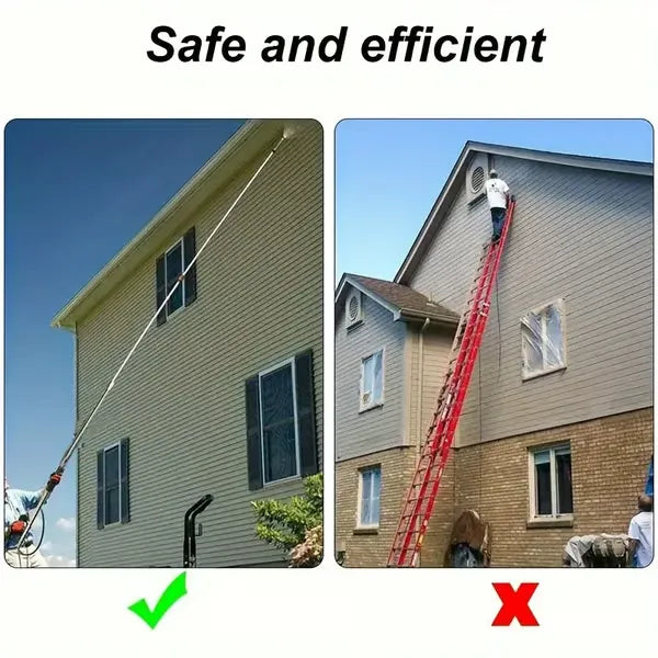 Guili | Telescoping Pressure Washer Wand | 24 ft Reach | Brass & Stainless Steel | 4000 PSI Rated