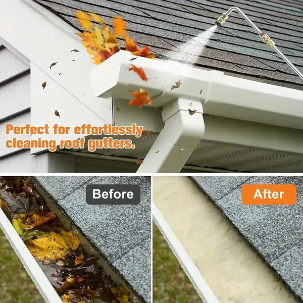 Guili | Telescoping Pressure Washer Wand | 24 ft Reach | Brass & Stainless Steel | 4000 PSI Rated