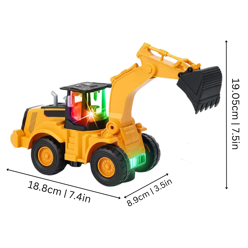 Guili | Kids Toy Digger Excavator Lights Sounds Truck