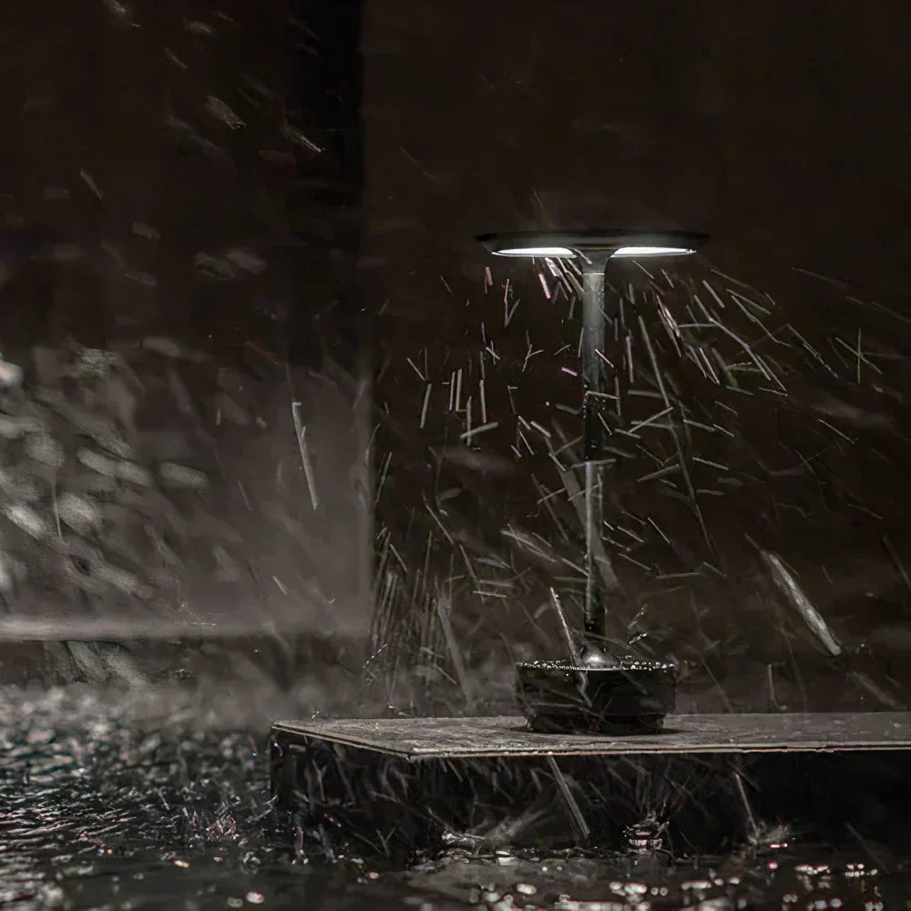 Modern Brass Cone LED Rechargeable Table Lamp 1-Light