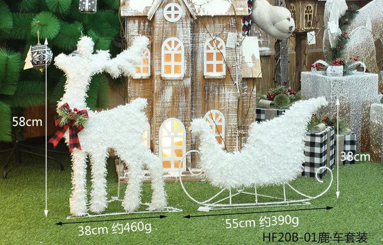 Guili | LED Christmas Christmas Tree, Snowman or Gift Box Decoration – Snowman & Fawn Tree Decorations, Perfect Holiday Ornaments & New Year Gifts