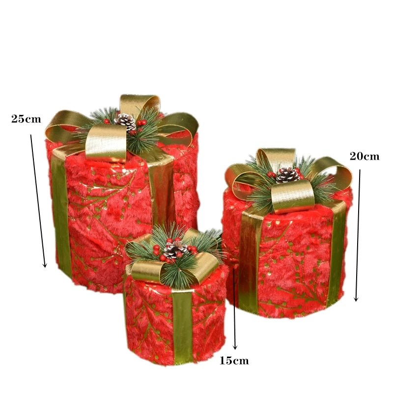 Guili | LED Christmas Christmas Tree, Snowman or Gift Box Decoration – Snowman & Fawn Tree Decorations, Perfect Holiday Ornaments & New Year Gifts