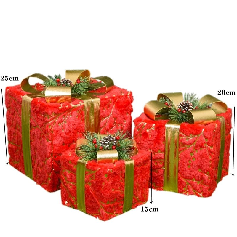 Guili | LED Christmas Christmas Tree, Snowman or Gift Box Decoration – Snowman & Fawn Tree Decorations, Perfect Holiday Ornaments & New Year Gifts