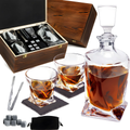 Guili | Luxury Crystal Whiskey Carafe and Glass Set - WhiskeyWave