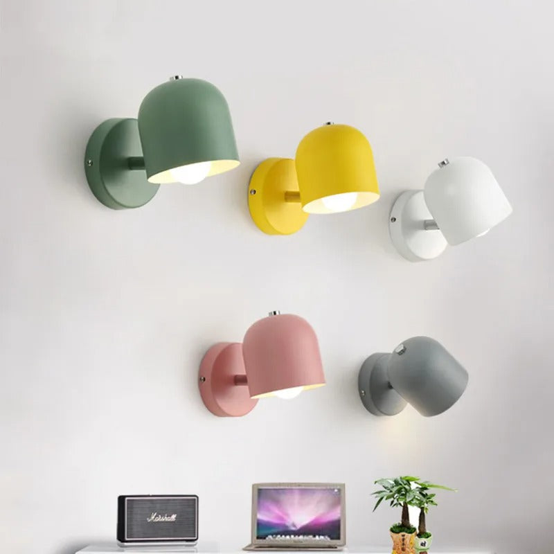 Modern Macaron Dome Wall Sconce LED 1-Light