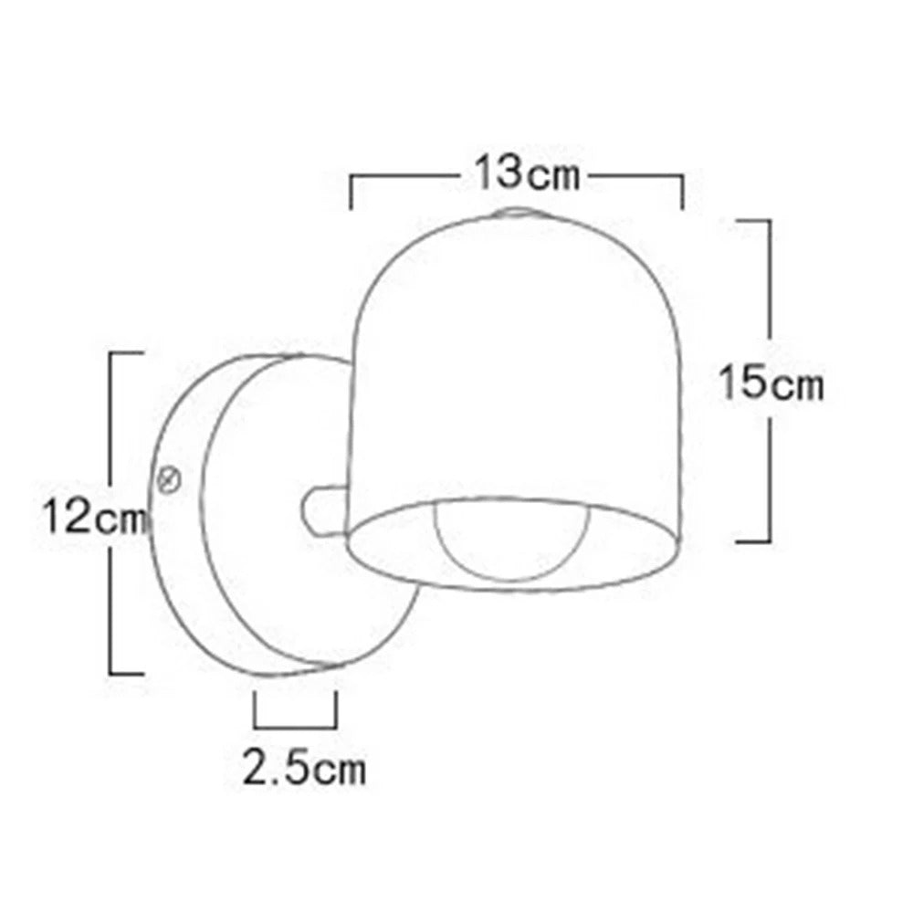 Modern Macaron Dome Wall Sconce LED 1-Light