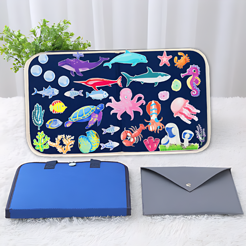 Guili | Montessori Felt | Calm play - Educational Busy Board with Felt Animals for Children