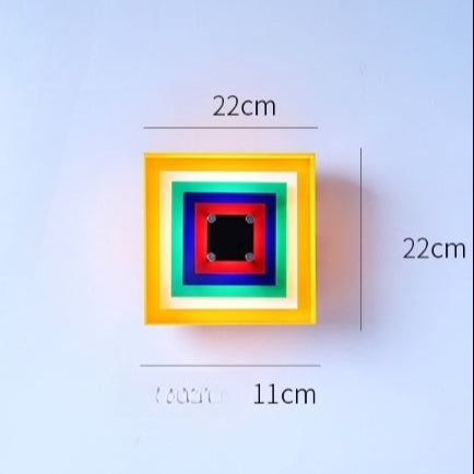 Memphis Bauhaus Square Wall Sconce LED 1-Light