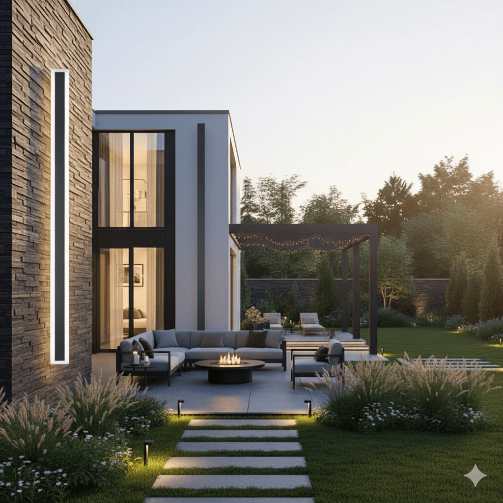 Modern Minimalist Waterproof Linear Wall Light LED