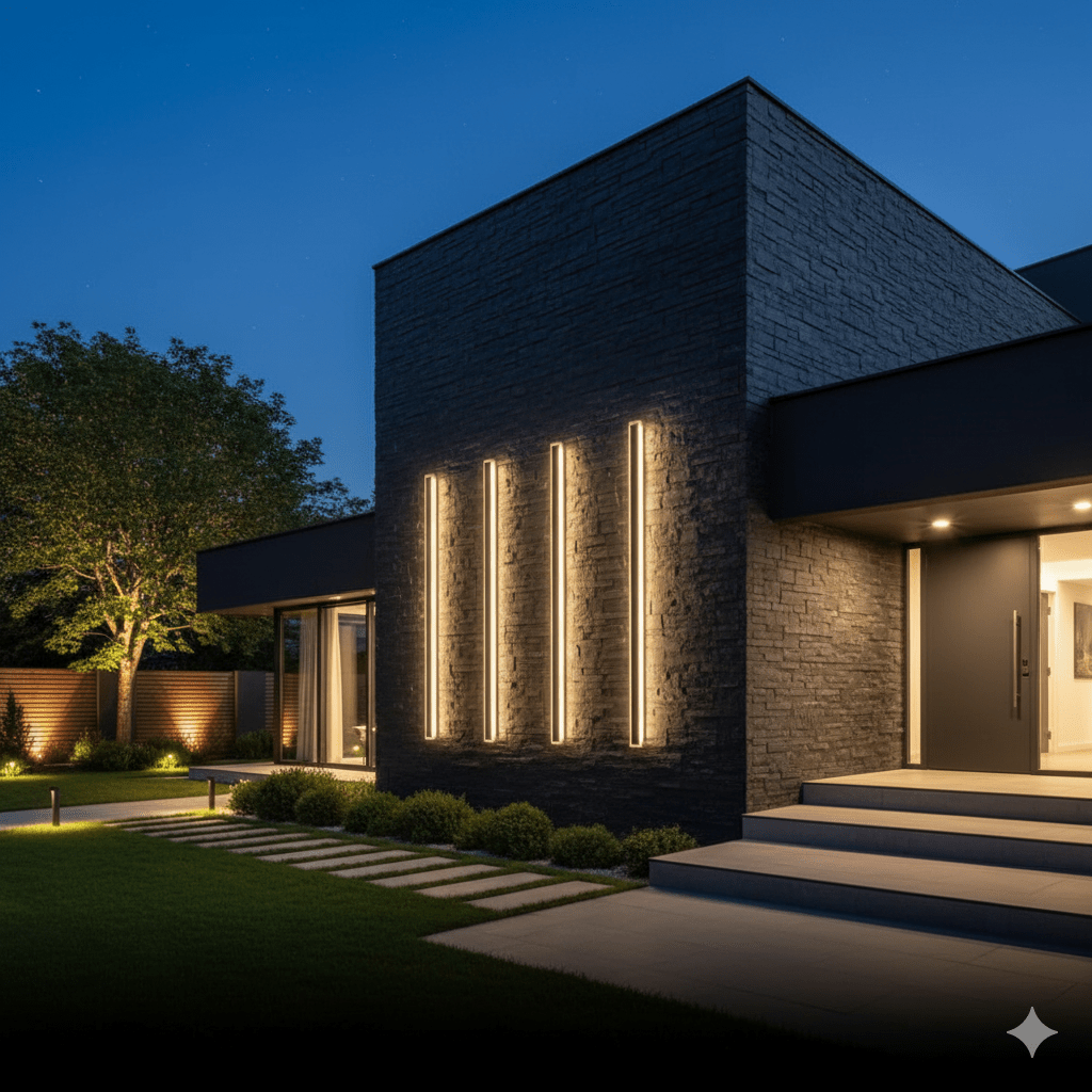 Modern Minimalist Waterproof Linear Wall Light LED