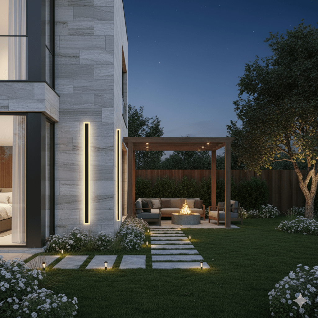 Modern Minimalist Waterproof Linear Wall Light LED