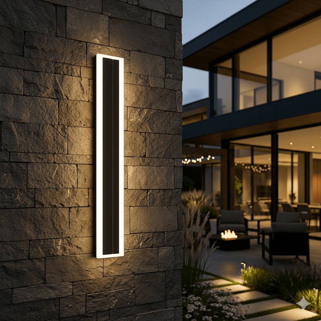Modern Minimalist Waterproof Linear Wall Light LED