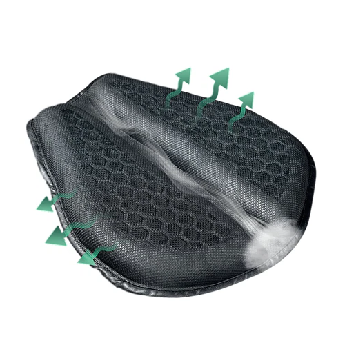 Guili | Motorcycle Gel Seat Pad | Shock Absorbing, Breathable & Anti-Slip Design for Long Distance Rides