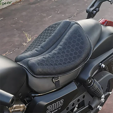 Guili | Motorcycle Gel Seat Pad | Shock Absorbing, Breathable & Anti-Slip Design for Long Distance Rides