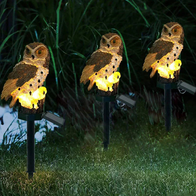 Guili | OwlGlow Solar-Powered Garden Lamp