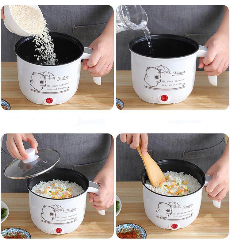 Guili | Mini Electric Double Layer Hot Pot Rice Cooker