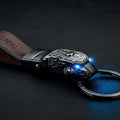 Guili | Elegant Leather Leopard Keychain Light