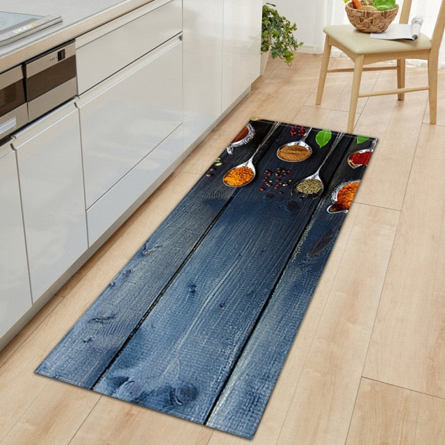 Guili | CookEase Food-Themed Kitchen Mat | Non-slip & Water-Repellent | Comfort Mat for Kitchen & Household