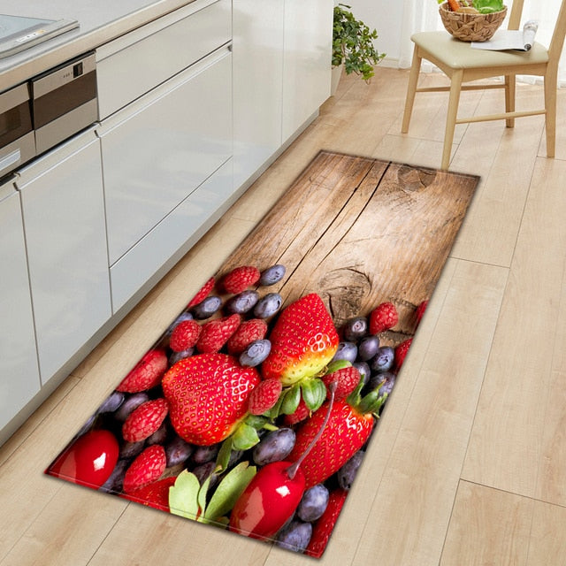Guili | CookEase Food-Themed Kitchen Mat | Non-slip & Water-Repellent | Comfort Mat for Kitchen & Household
