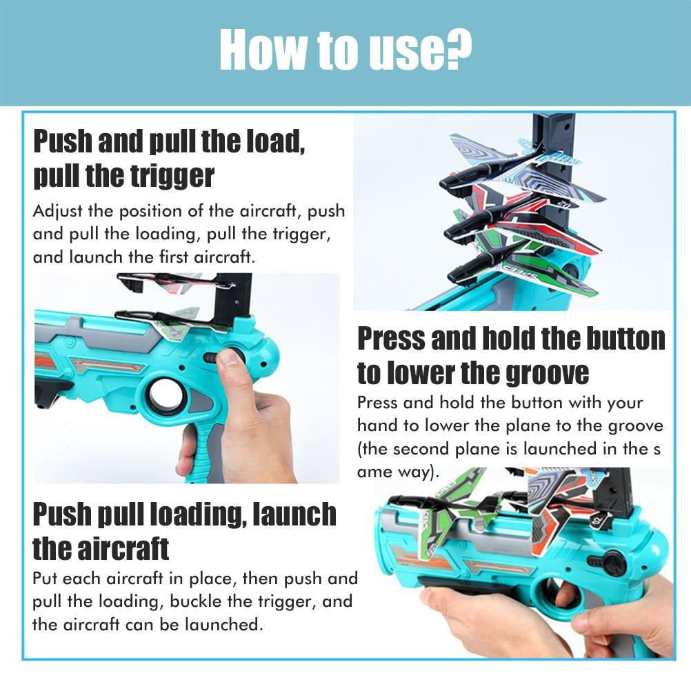 Guili | Airplane Launcher Toy | Fun - Catapult Plane for Hours of Playtime