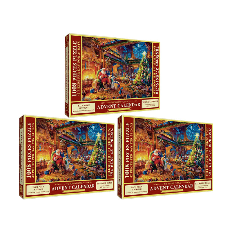 Guili | Christmas Puzzle Countdown Calendar | Make Christmas Magical - 1008 Pieces Puzzle in 24 Doors