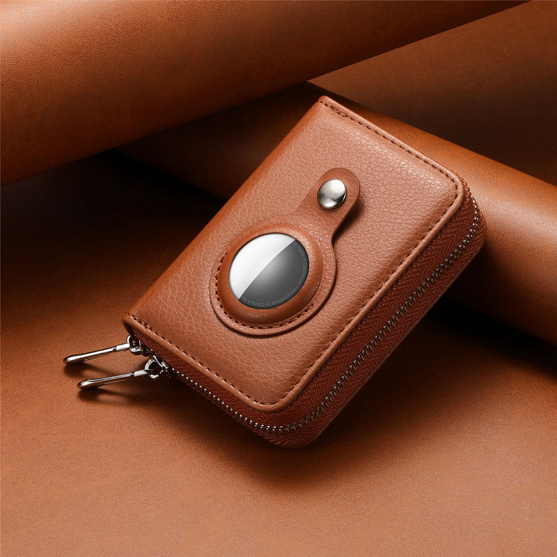 Guili | Intelligent AirTag-Zip RFID Leather Wallet