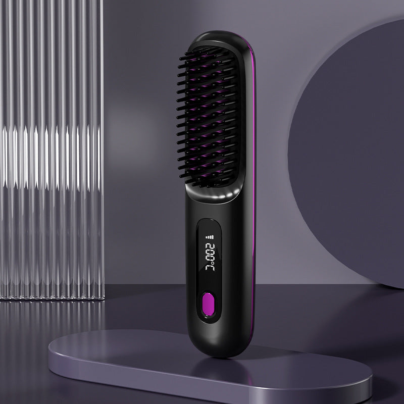 Guili | Wireless ceramic heating hair straightening comb