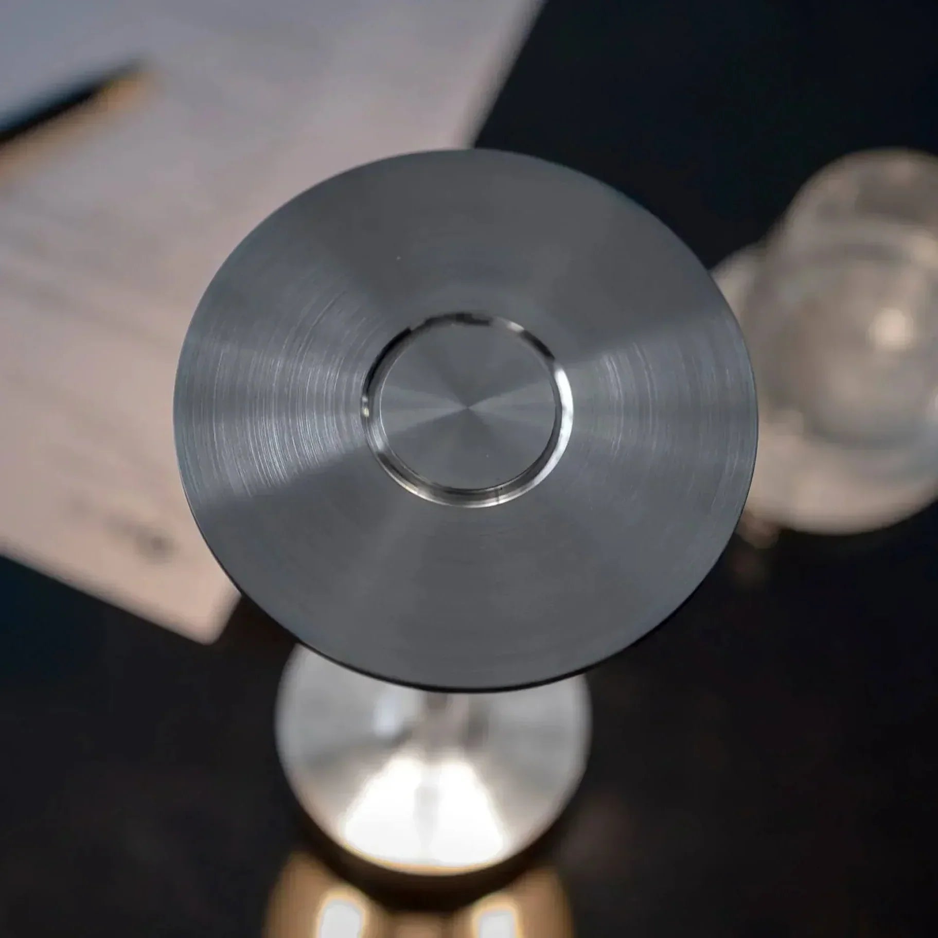 Modern Brass Cone LED Rechargeable Table Lamp 1-Light