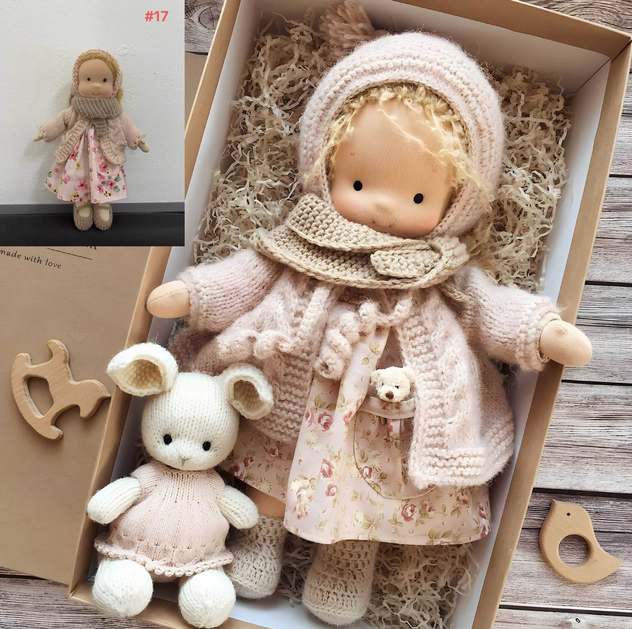 Guili | Handmade Waldorf Doll | Soft, Organic Toy for Emotional Development