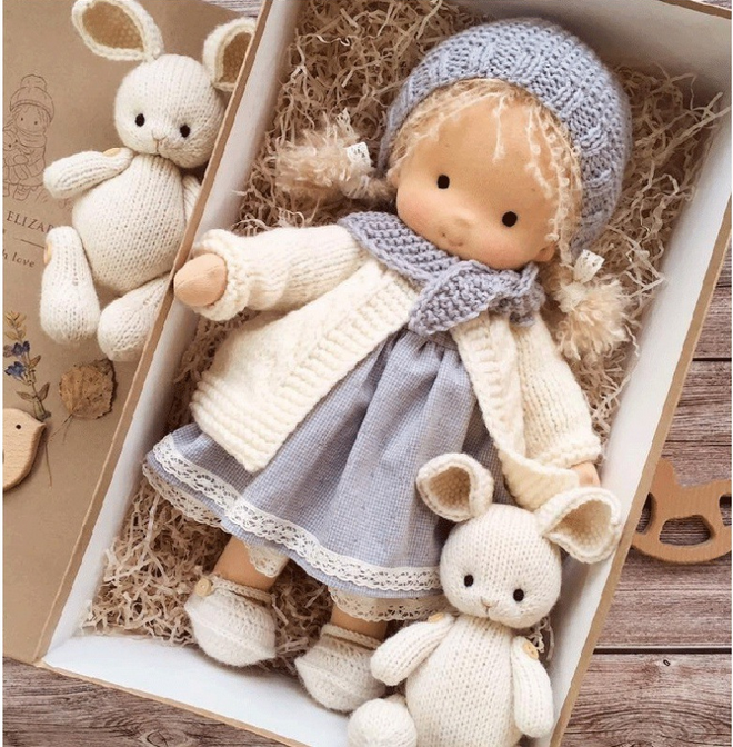 Guili | Handmade Waldorf Doll | Soft, Organic Toy for Emotional Development