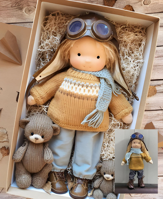 Guili | Handmade Waldorf Doll | Soft, Organic Toy for Emotional Development