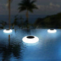 Modern Glass Round Solar Floating LED 1-Light