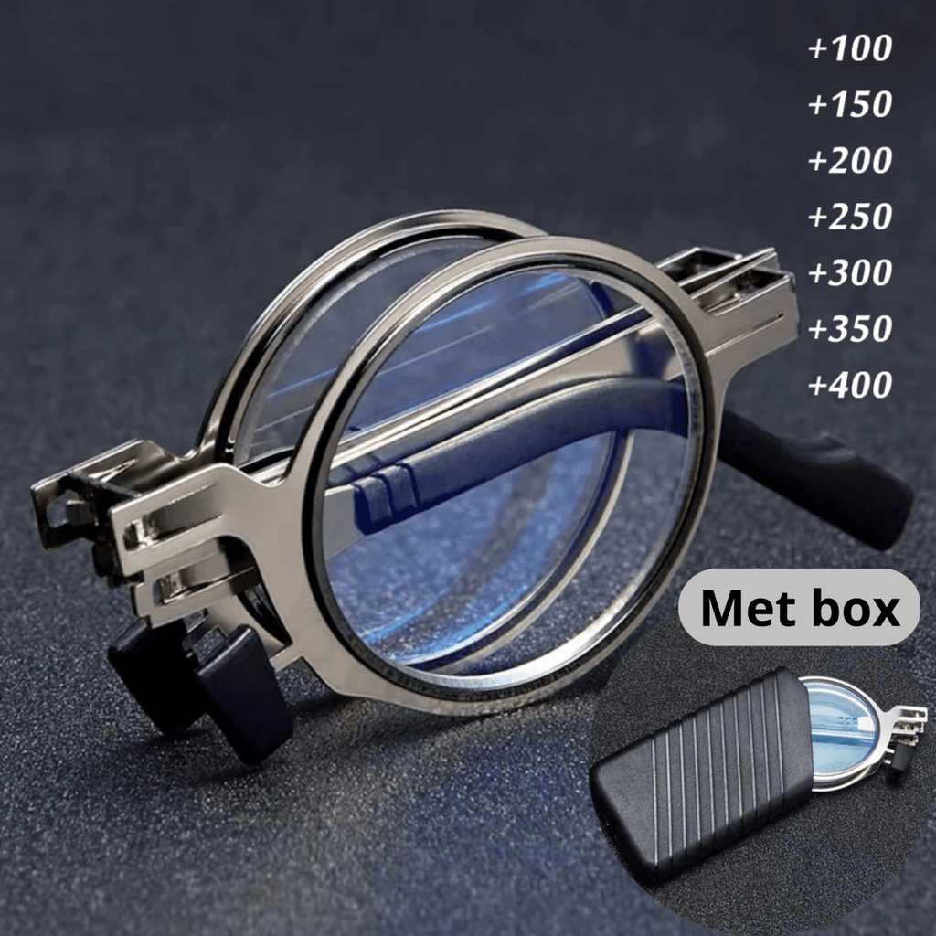 Guili | VisionFold Compact Folding Glasses – Ultra-Light, Durable Reading Glasses with Flexible Scratch-Resistant Lenses